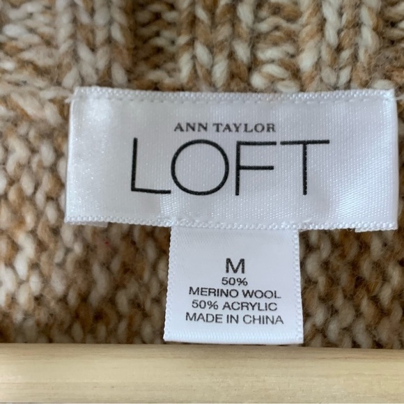 Ann Taylor LOFT M Merino Wool Blend Knit Cardigan Sweater - Picture 5 of 6